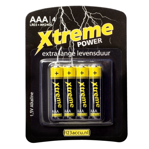 Αλκαλικές Μπαταρίες  Xtreme Power AAA LR03 4-pack (123ink)  ADR00008 - 1