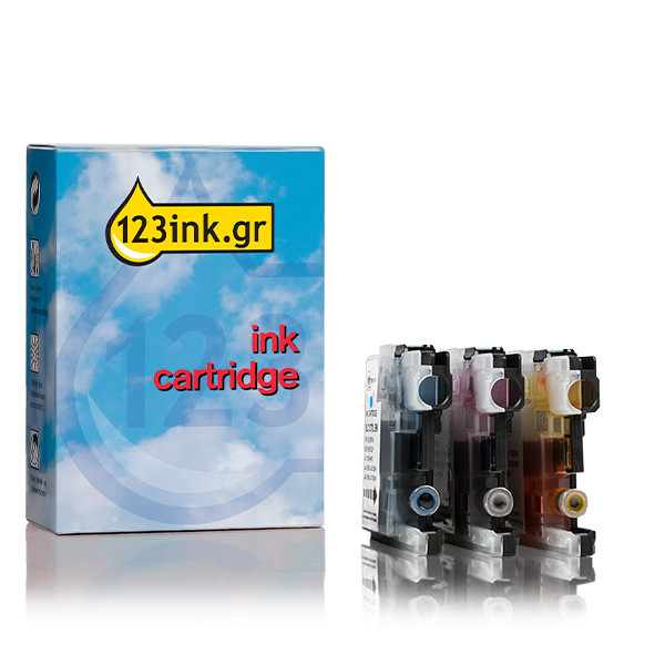 Η έκδοση 123ink αντικαθιστά το Μελάνι Brother LC-125XL C/M/Y 3-pack  130221 - 1