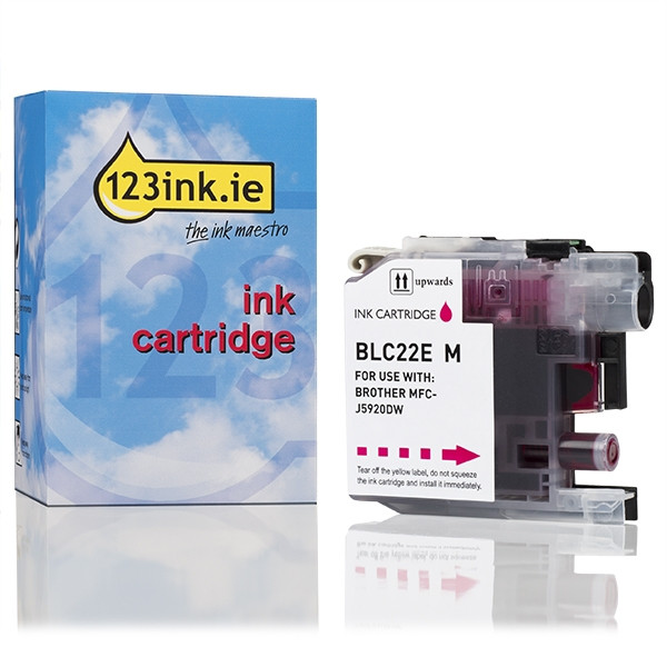 Η έκδοση 123ink αντικαθιστά το Μελάνι Brother LC-22EM Magenta LC22EMC 028947 - 1