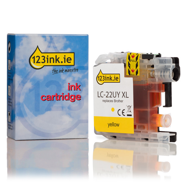 Η έκδοση 123ink αντικαθιστά το Μελάνι Brother LC-22UY XL Yellow LC-22UYC 350035 - 1