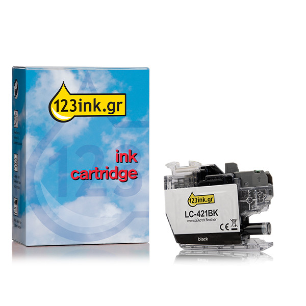 Η έκδοση 123ink αντικαθιστά το Μελάνι Brother LC-421BK Black LC-421BKC 051285 - 1