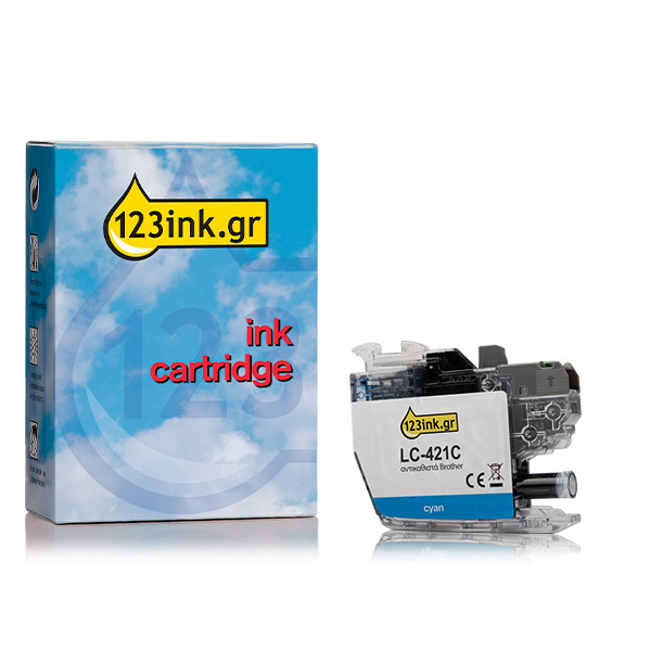 Η έκδοση 123ink αντικαθιστά το Μελάνι Brother LC-421C Cyan LC-421CC 051287 - 1