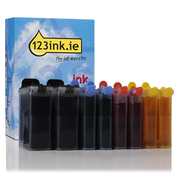 Η έκδοση 123ink αντικαθιστά το Μελάνι Brother LC-50 BK/C/M/Y  8-pack  125650 - 1