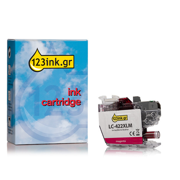 Η έκδοση 123ink αντικαθιστά το Brother LC-422XLM High Capacity Magenta LC-422XLMC 051317 - 1