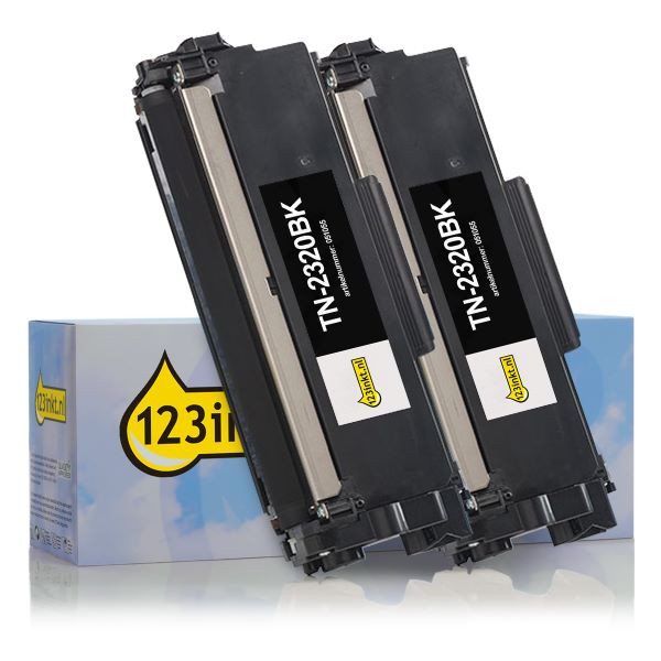 Η έκδοση 123ink αντικαθιστά το Toner Brother TN-2320BK 2-pack Black TN2320TWINC 051331 - 1