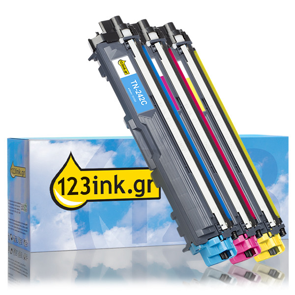 Η έκδοση 123ink αντικαθιστά το Toner Brother TN-242CMY 3-pack TN242CMYC 051351 - 1