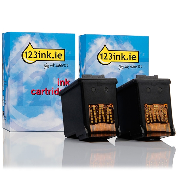 Η έκδοση 123ink αντικαθιστά το HP 21 (C9351AE) Black 2-pack  160024 - 1