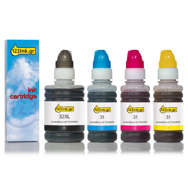 Η έκδοση 123ink αντικαθιστά το HP 32XL/31 BK/C/M/Y 4-pack  127315 - 1