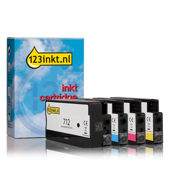 Η έκδοση 123ink αντικαθιστά το HP 712 BK/C/M/Y 4-pack  160218 - 1