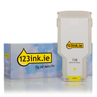 Η έκδοση 123ink αντικαθιστά το HP 728 (F9K15A) Extra High Capacity Yellow F9K15AC 044503