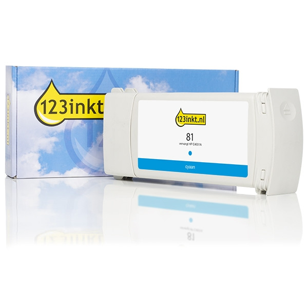 Η έκδοση 123ink αντικαθιστά το HP 81 (C4931A) Cyan C4931AC 031451 - 1