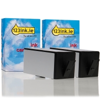 Η έκδοση 123ink αντικαθιστά το HP 920XL (D8J47AE) High Capacity Black 2-pack  160110