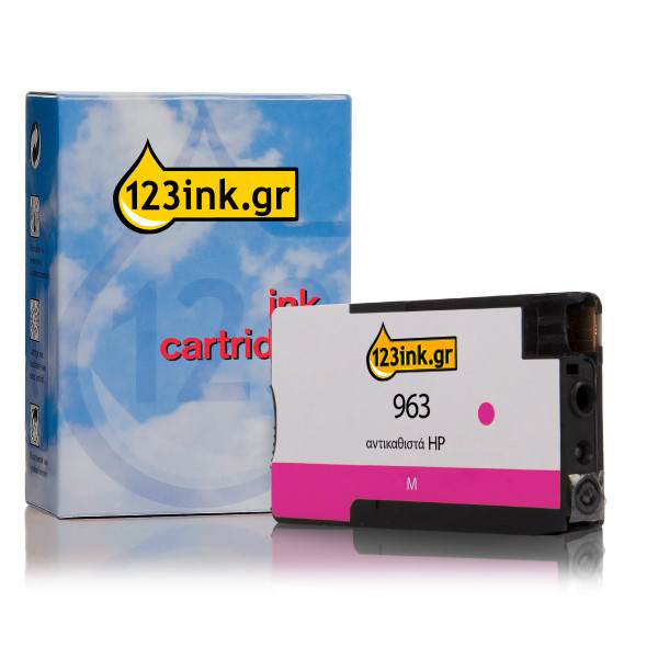 Η έκδοση 123ink αντικαθιστά το HP 963 (3JA24AE) Magenta 3JA24AEC 055379 - 1