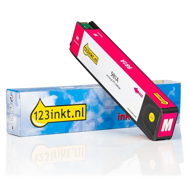 Η έκδοση 123ink αντικαθιστά το HP 981A (J3M69A) Magenta J3M69AC 044567 - 1