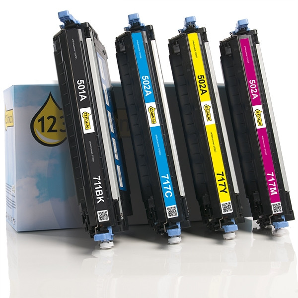 Η έκδοση 123ink αντικαθιστά το Toner HP 501A / 502A 4-pack  130020 - 1