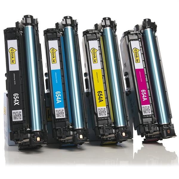 Η έκδοση 123ink αντικαθιστά το Toner HP 654X / 654A 4-pack  130046 - 1