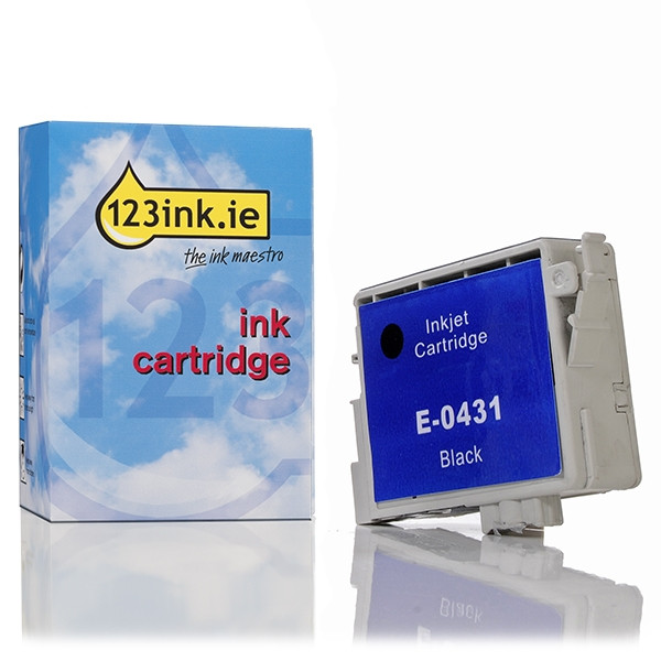 Κασέτα Blackμελάνι υψηλής χωρητικότητας Epson T0431 (123ink) C13T04314010C 022371 - 1