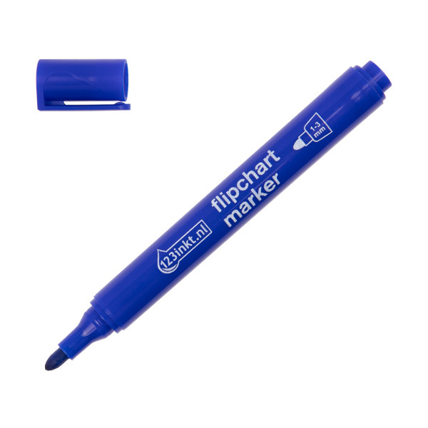 Μαρκαδόρος Flipchart 123ink 1 - 3mm Blue 4-380003C 390561 - 1