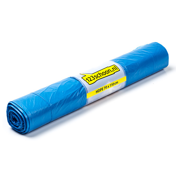 Σακούλες Απορριμάτων 123ink HDPE, 120 Lt Blue 20-pack 50073C 50087DC SDR00425 - 1