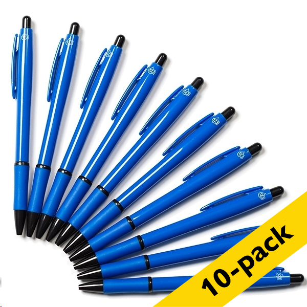 Στυλό 123ink 10 τεμάχια Blue 8362362C 400085 - 1