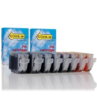 Συμβατό Μελάνι Canon BCI-3BK/BCI-6C/M/Y 8-pack (123ink)  127102