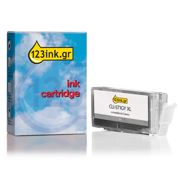 Συμβατό Μελάνι Canon CLI-571GY XL High Capacity Grey (123ink) 0335C001AAC 017261 - 1