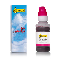 Συμβατό Μελάνι Canon GI-490M Magenta (123ink) 0665C001C 011677