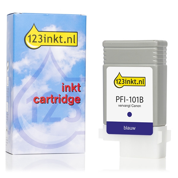 Συμβατό Μελάνι Canon PFI-101B Blue (123ink) 0891B001C 018269 - 1