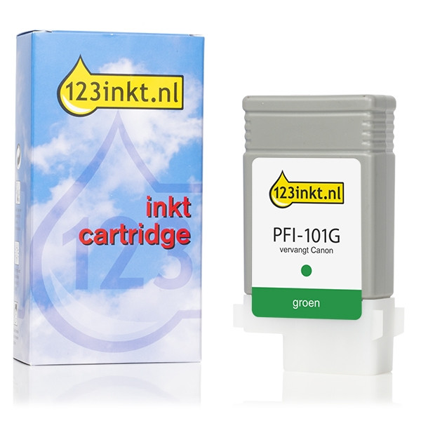 Συμβατό Μελάνι Canon PFI-101G Green (123ink) 0890B001C 018267 - 1