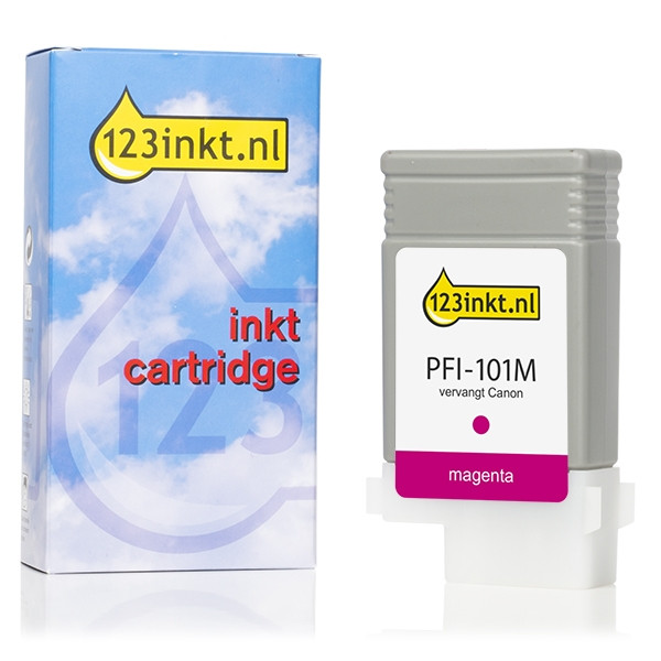 Συμβατό Μελάνι Canon PFI-101M Magenta (123ink) 0885B001C 018257 - 1