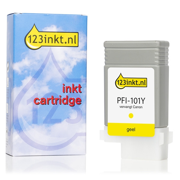 Συμβατό Μελάνι Canon PFI-101Y Yellow (123ink) 0886B001C 018259 - 1