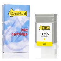 Συμβατό Μελάνι Canon PFI-106Y Yellow (123ink) 6624B001C 018907