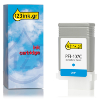 Συμβατό Μελάνι Canon PFI-107C Cyan (123ink) 6706B001C 018983