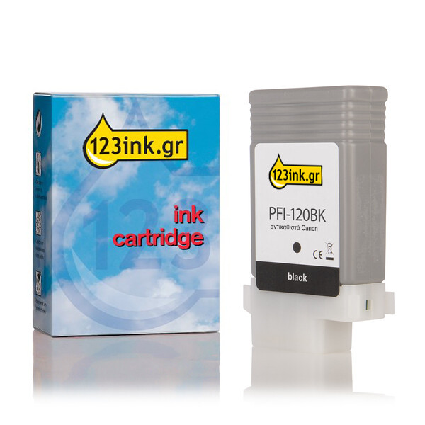 Συμβατό Μελάνι Canon PFI-120BK Black (123ink) 2885C001AAC 018427 - 1