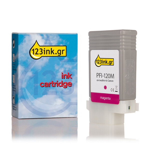 Συμβατό Μελάνι Canon PFI-120M Magenta (123ink) 2887C001AAC 018431 - 1