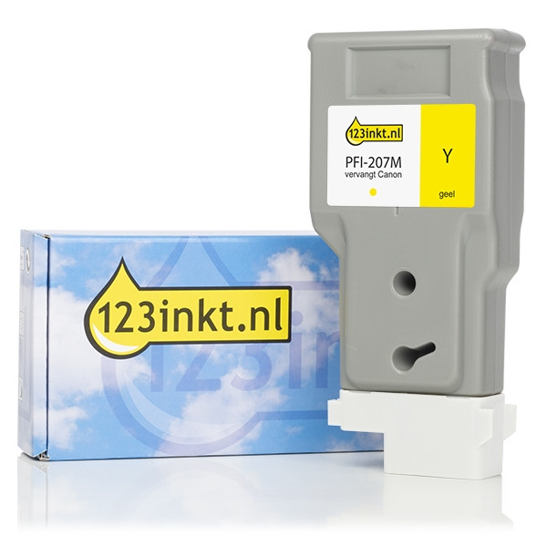 Συμβατό Μελάνι Canon PFI-207Y Yellow (123ink) 8792B001C 018997 - 1