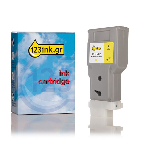 Συμβατό Μελάνι Canon PFI-320Y High Capacity Yellow (123ink) 2893C001AAC 018443 - 1