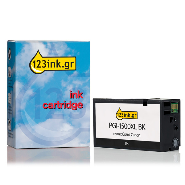 Συμβατό Μελάνι Canon PGI-1500BK XL High Capacity Black (123ink) 9182B001C 018523 - 1