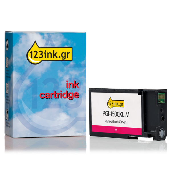 Συμβατό Μελάνι Canon PGI-1500M XL High Capacity Magenta (123ink) 9194B001C 018527 - 1