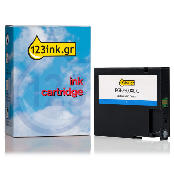 Συμβατό Μελάνι Canon PGI-2500XL C High Capacity Cyan (123ink) 9265B001C 018533 - 1