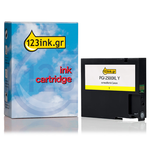 Συμβατό Μελάνι Canon PGI-2500XL Y High Capacity Yellow (123ink) 9267B001C 018537 - 1