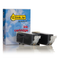 Συμβατό Μελάνι Canon PGI-525PGBK Black 2-pack (123ink) 4529B006C 132103