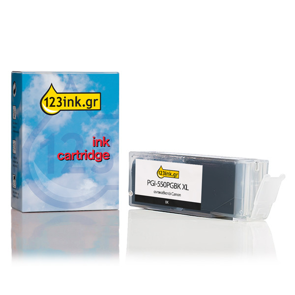 Συμβατό Μελάνι Canon PGI-550PGBK XL High Capacity Black (123ink) 6431B001C 018801 - 1