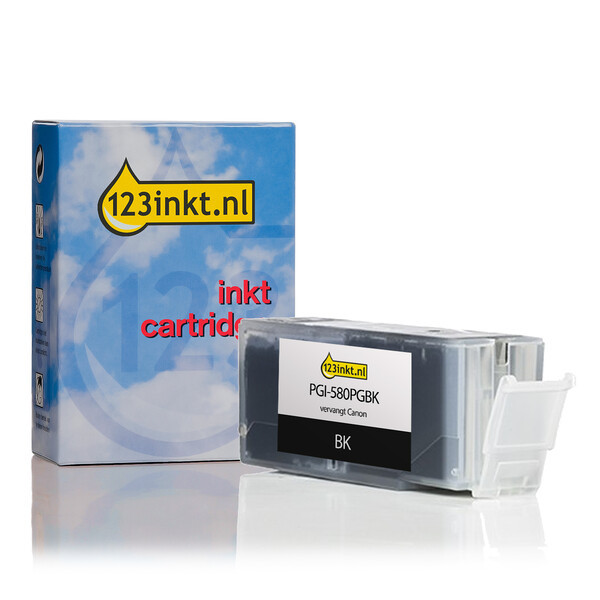 Συμβατό Μελάνι Canon PGI-580PGBK Black Pigment (123ink)  199025 - 1