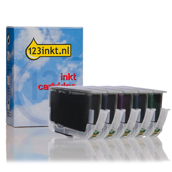 Συμβατό Μελάνι Canon PGI-9MBK/PC/PM/R/G 5-pack (123ink) 1033B013C 132089 - 1