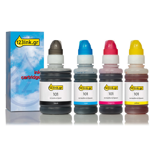 Συμβατό Μελάνι Epson 101 4-pack (123ink) C13T03V64AC 127068 - 1