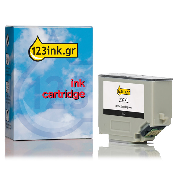 Συμβατό Μελάνι Epson 202XL High Capacity Black (123ink) C13T02G14010C 027137 - 1