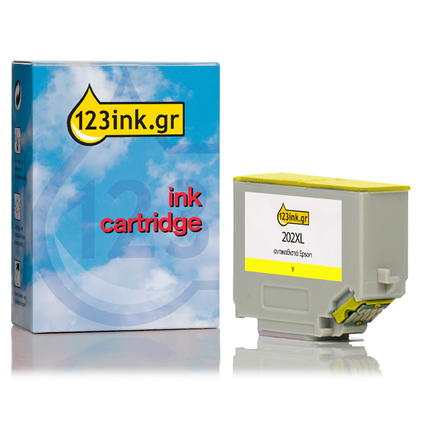 Συμβατό Μελάνι Epson 202XL High Capacity Yellow (123ink) C13T02H44010C 027145 - 1