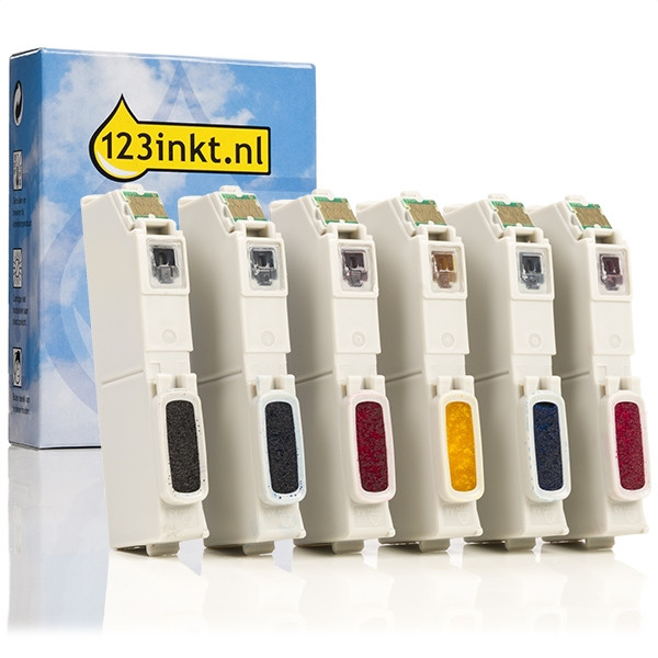 Συμβατό Μελάνι Epson 24XL (T2438) 6-pack (123ink) C13T24384010C C13T24384011C 026604 - 1