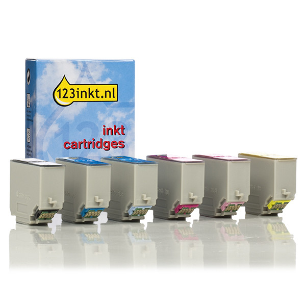 Συμβατό Μελάνι Epson 378 (T3788) BK/C/M/Y/LC/LM 6-pack (123ink) C13T37884010C 127040 - 1